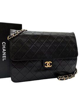 Chanel Quilted Lambskin Chain Shoulder Bag CC Logo